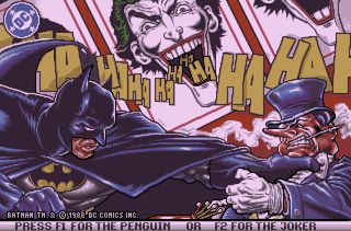 Batman: The Caped Crusader title screen