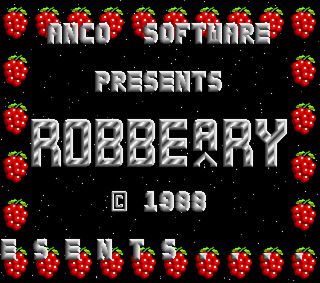 Robbeary title screen