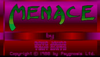Menace title screen