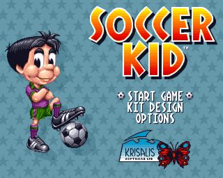 Soccer Kid title screen