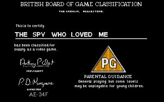 The Spy Who Loved Me title screen