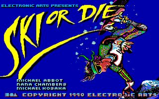 Ski or Die title screen
