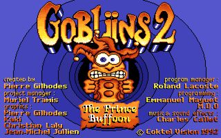 Gobliins 2: The Prince Buffoon title screen