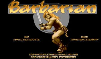 Barbarian title screen