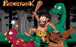 Prehistorik title screen