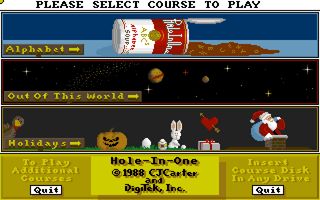 Hole-In-One Miniature Golf title screen