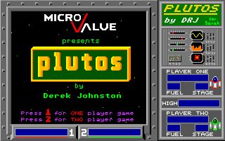 Plutos title screen