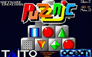 Puzznic title screen