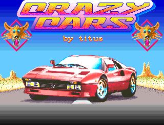 Crazy Cars title screen