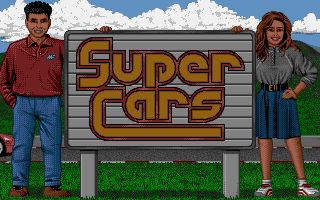 Super Cars title screen