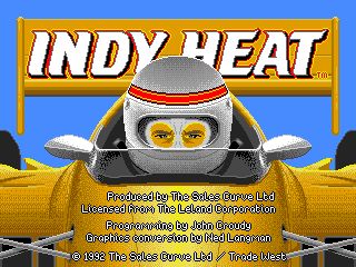 Indy Heat title screen
