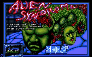 Alien Syndrome title screen